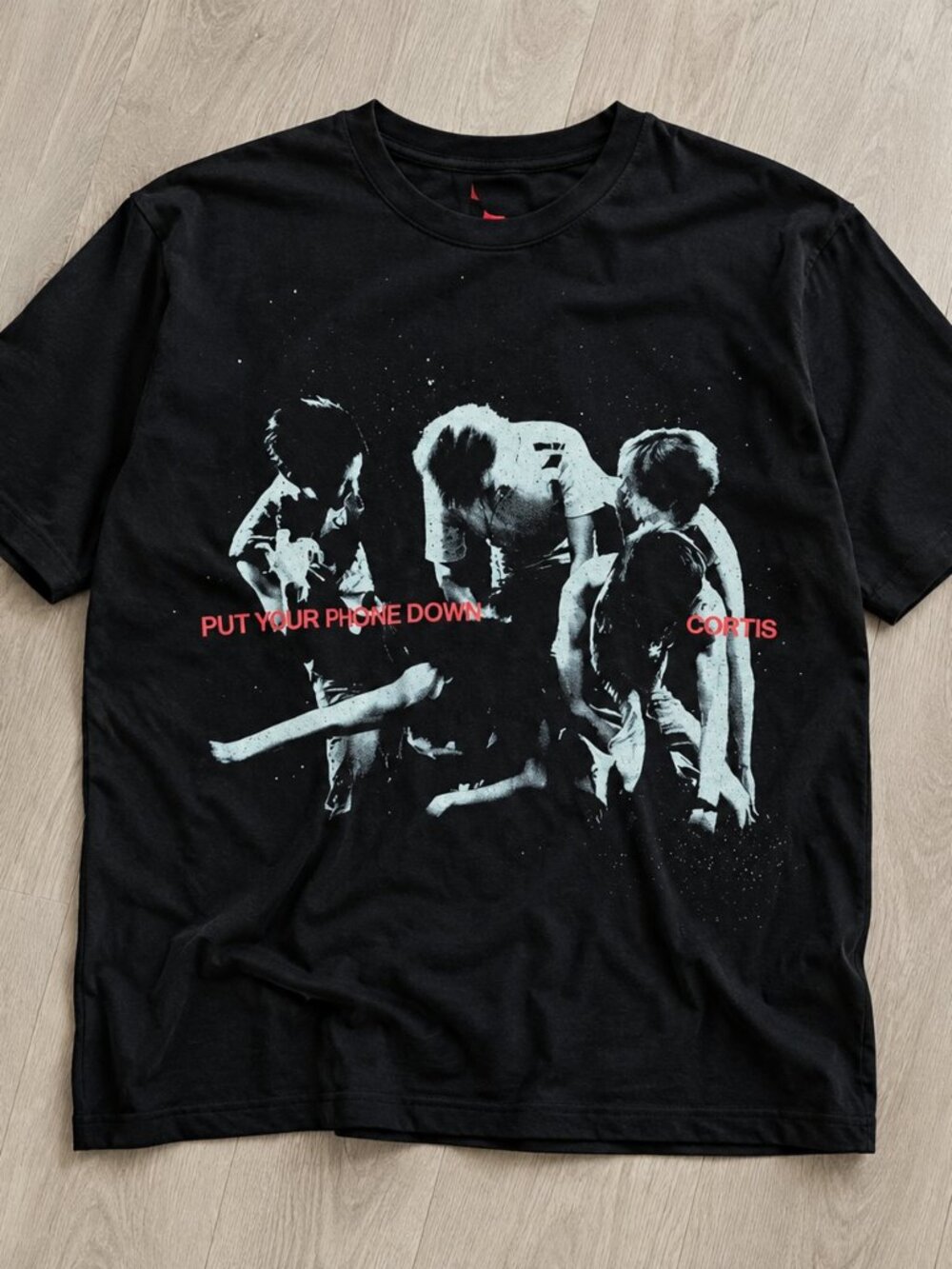CORTIS Put Your Phone Down 2026 Tour Graphic Black T-shirt Reprint
